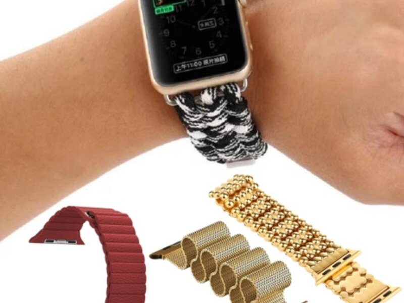 Curea pentru Apple Watch 1/2/3/4/5/6/7 42 mm iUni Elastic Paracord